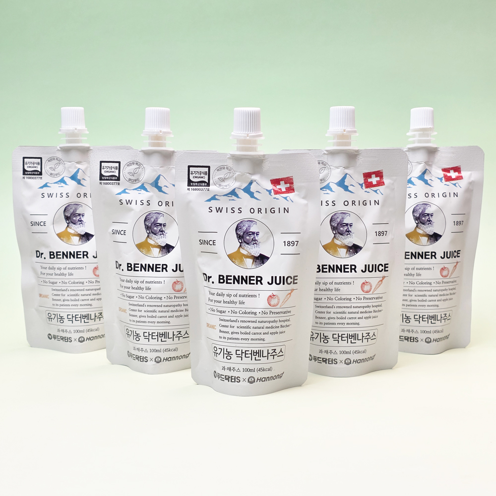유기농 닥터벤나주스 1박스(당근사과주스) (100ml*30포)
