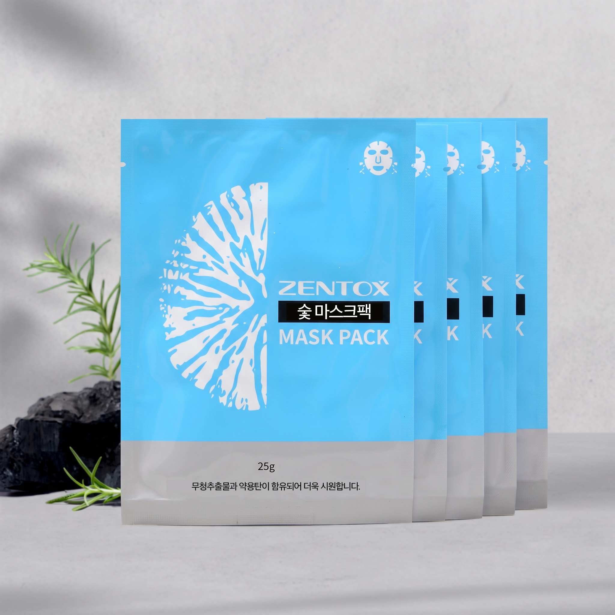 젠톡스 숯 마스크팩 25g*5매